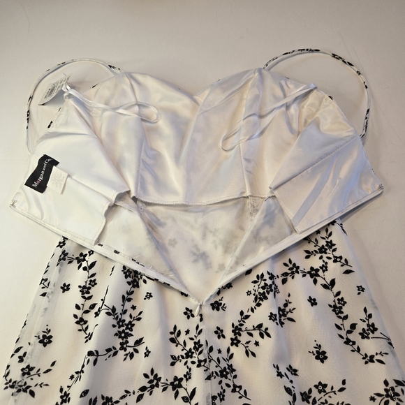 Floral Spaghetti Strap High/Low Hem Prom‎ Dress - Picture 7 of 12